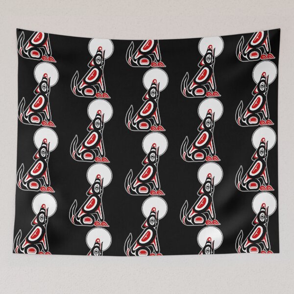Item preview, Haida Wolf Howling At The Moon designed and sold by ridhi-glennon.