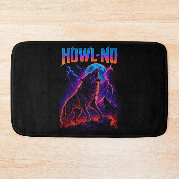 Item preview, Funny Howl-No 80S Vintage Retro Inspired Bad Ass Design designed and sold by ridhi-glennon.