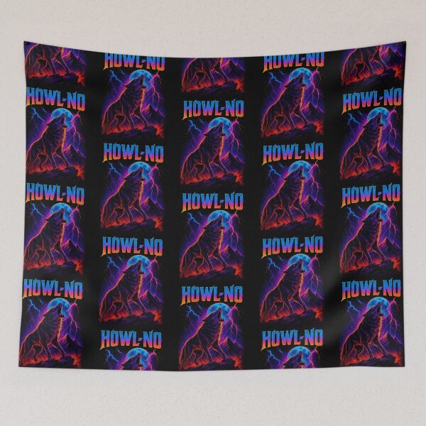 Item preview, Funny Howl-No 80S Vintage Retro Inspired Bad Ass Design designed and sold by ridhi-glennon.