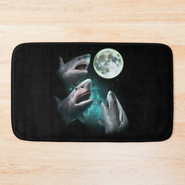 Item preview, Three Sharks Howl On The Moon designed and sold by ridhi-glennon.