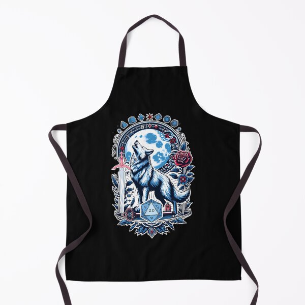 Item preview, Dnd Wolf Dice Howling To The Moon designed and sold by ridhi-glennon.