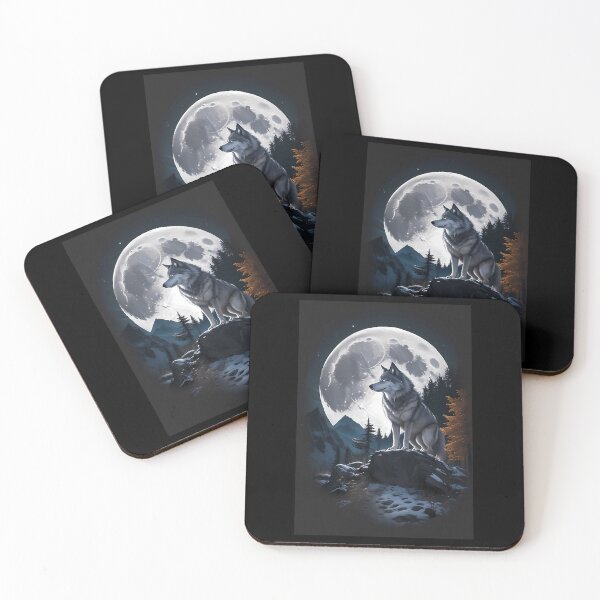 Item preview, Wolf Howling At The Moon designed and sold by ridhi-glennon.
