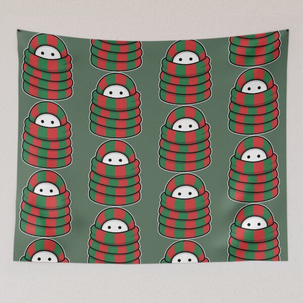 Item preview, Cute Winter Scarf Meme – Cozy Wrapped Character Art (small-ver) designed and sold by lemonfishing.