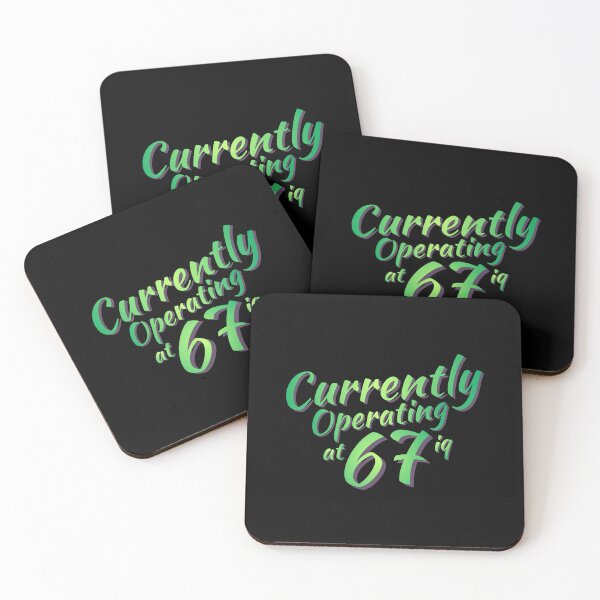 Item preview, Currently Operating At 67 IQ Funny Six Seven Meme designed and sold by PerfectMatch.