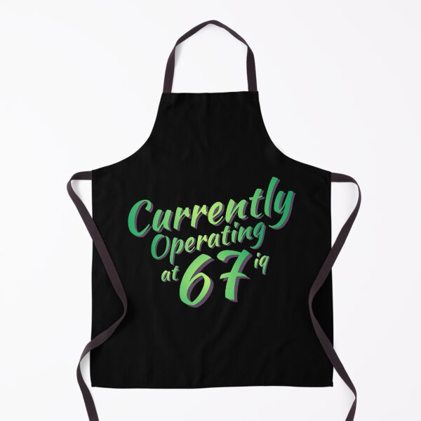 Item preview, Currently Operating At 67 IQ Funny Six Seven Meme designed and sold by PerfectMatch.
