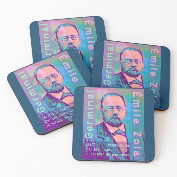 Item preview, Émile Zola quote: Souffle la chandelle, je n’ai pas besoin de voir la couleur de mes idées. designed and sold by artbleed.