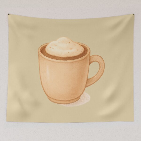 Item preview, Cozy Turkish Coffee Cup Illustration – Warm Pastel Art for Coffee Lovers designed and sold by Globalcitytees.