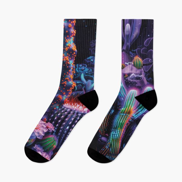 Item preview, Tropical cacti under neon light designed and sold by Mauswohn.