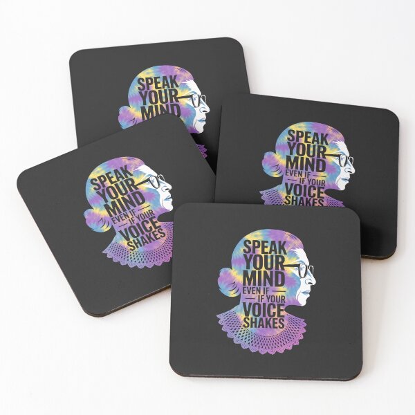 Item preview, Womens RBG Speak Your Mind Even If Your Voice Shakes Tie Dye designed and sold by katherintration.