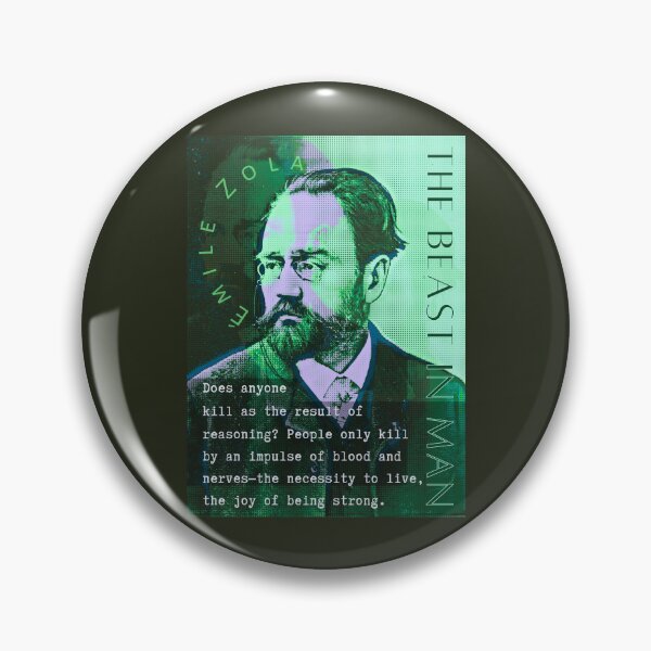 Item preview, Émile Zola quote: Does anyone kill as the result of reasoning? People only kill by an impulse of blood and nerves—the necessity to live, the joy of being strong. designed and sold by artbleed.