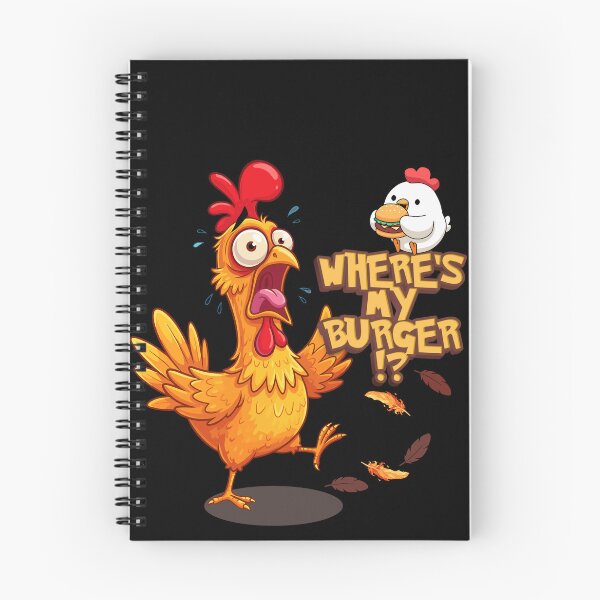 Item preview, Where’s My Burger?! Funny Chicken Cartoon Design designed and sold by CHANCHANAI.