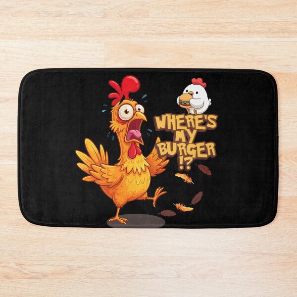 Item preview, Where’s My Burger?! Funny Chicken Cartoon Design designed and sold by CHANCHANAI.