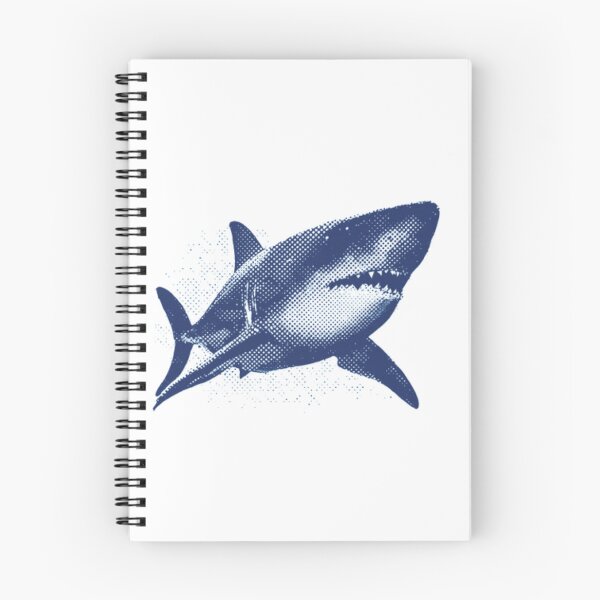 Item preview, Great White Shark Halftone Dot Pattern - Vintage Ocean Life Graphic designed and sold by HBDStudio.