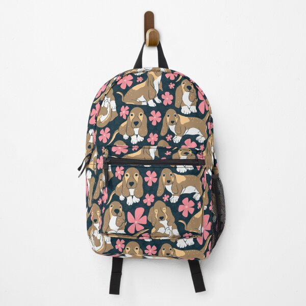 Item preview, Floral Basset Hound Puppies | Cute Dog Lover Aesthetic designed and sold by JVCreative.