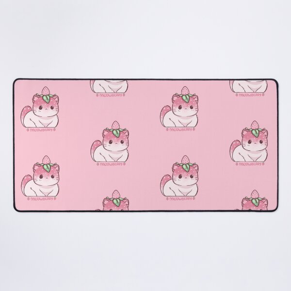 Item preview, Lindo gato fresa kawaii designed and sold by Chairae Art.