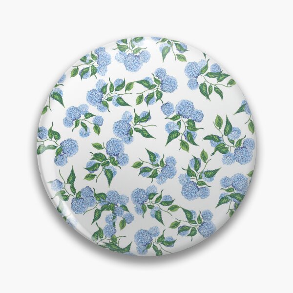Item preview, Hydrangeas blue and white Grandmillennial Hamptons coastal style designed and sold by chrissyink.