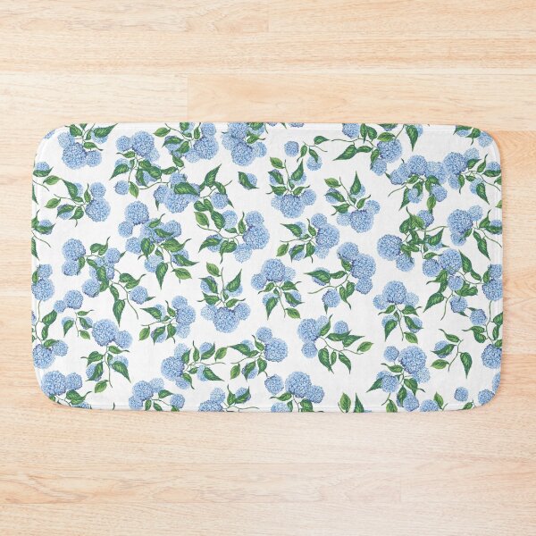 Item preview, Hydrangeas blue and white Grandmillennial Hamptons coastal style designed and sold by chrissyink.
