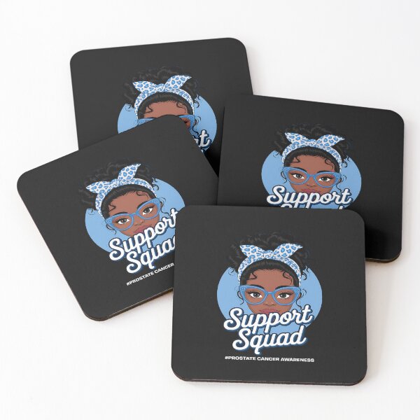 Item preview, Womens Support Squad Afro Messy Bun Prostate cancer Awareness designed and sold by katherintration.