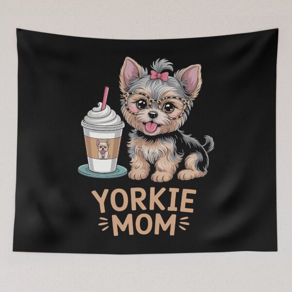 Item preview, Cute Yorkie Mom Coffee Latte Iced Cream Yorkie Dog Mama designed and sold by Bandikonsalez.