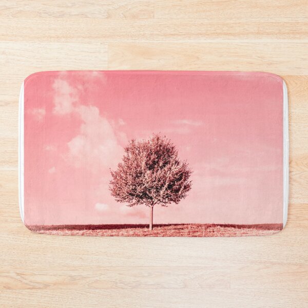 Item preview, Beautiful Single Tree with Leaves on the Field Against Pink Sky and Clouds in a Sunny Summer Day designed and sold by Mats Silvan.