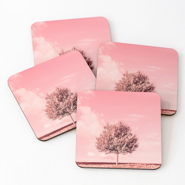 Item preview, Beautiful Single Tree with Leaves on the Field Against Pink Sky and Clouds in a Sunny Summer Day designed and sold by Mats Silvan.