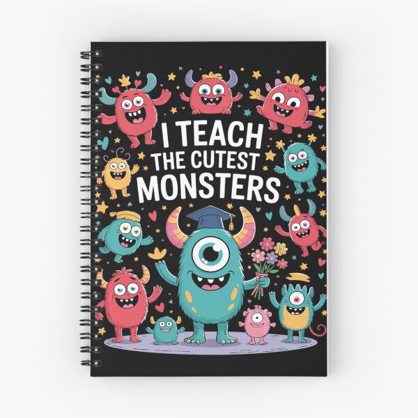 Item preview, I Teach the Cutest Kindergarten Monsters Halloween Teacher designed and sold by VerseFarm.
