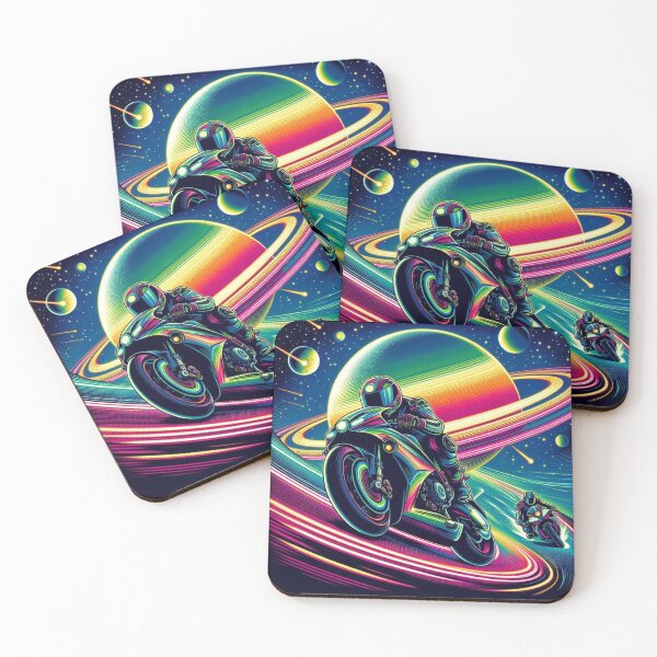 Item preview, Motorcycle  race at space  designed and sold by Dogandesighn.