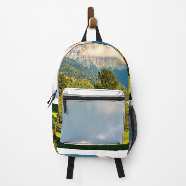 Item preview, Beautiful Golf Course with Tree and Mountain View with Blue Sky and Clouds in a Sunny Summer Day designed and sold by Mats Silvan.