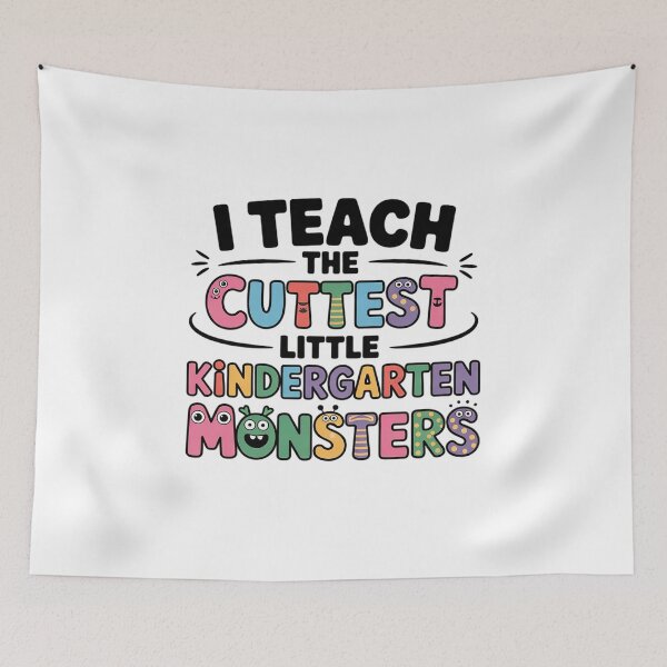 Item preview, I Teach the Cutest Kindergarten Monsters Halloween Teacher2 designed and sold by VerseFarm.