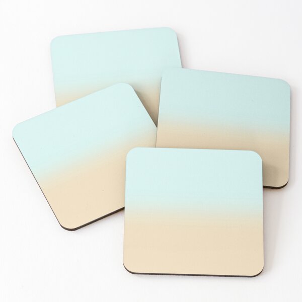 Item preview, Aesthetic Light Blue and Beige Ombre Gradient designed and sold by JulzPink.