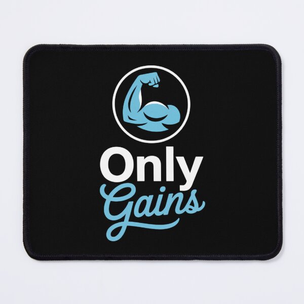 Item preview, Only Gains Funny Gym Fitness Workout Bodybuilding Lifting designed and sold by Bandikonsalez.