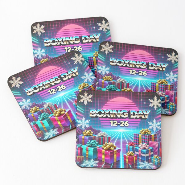 Item preview, Neon Retro Boxing Day Sale with Colorful Gifts designed and sold by Koalangel.