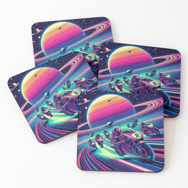 Item preview, motorcycle race in space designed and sold by Dogandesighn.