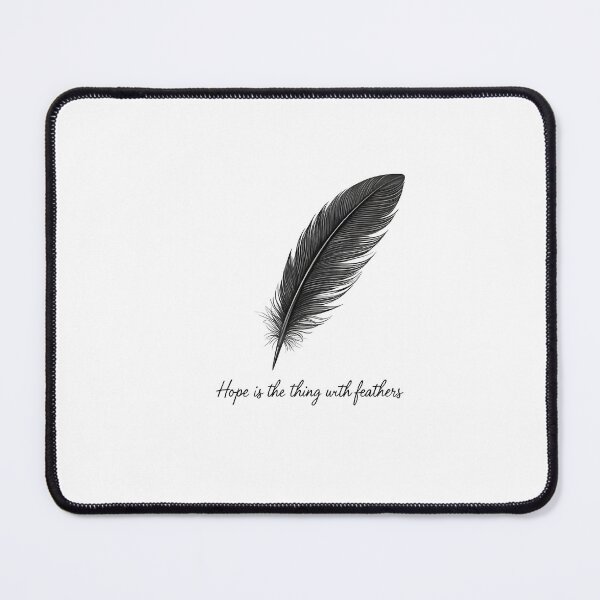 Item preview, Minimalist Feather T-Shirt | Simple Hope Quote Tee | Subtle Chest Print designed and sold by NatureNookTees.