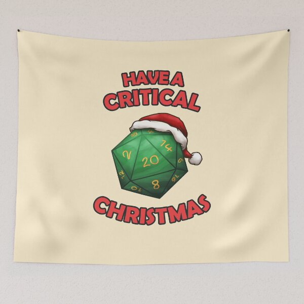 Item preview, Have a Critical Christmas D20 Green Dice designed and sold by KAI-Studio.