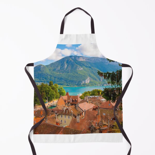 Item preview, Panoramic View of River Thiou and Beautiful Old Medieval Town with Lake Annecy and Mountain designed and sold by Mats Silvan.