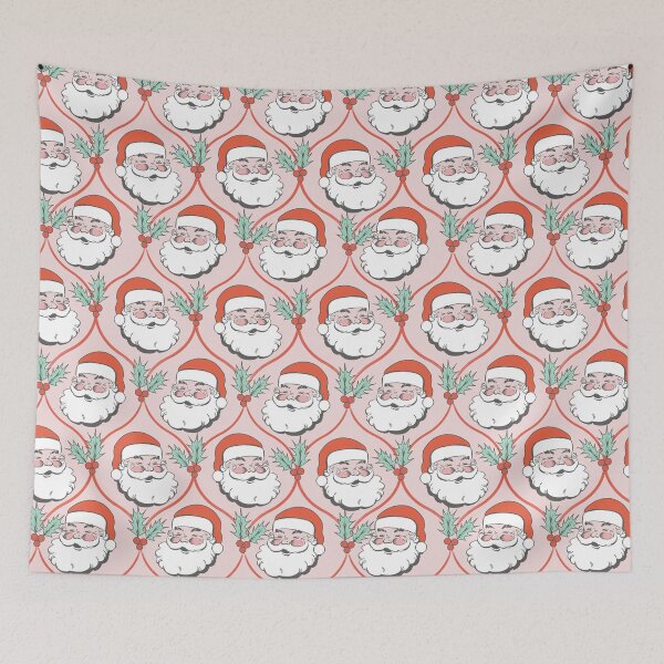 Item preview, Retro Holly Jolly Santa designed and sold by cafelab.