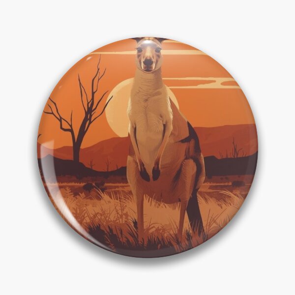 Item preview, Australian Wildlife, Outback Kangaroo  designed and sold by PamLeeDesign.