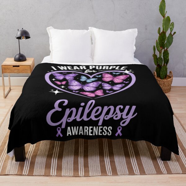 Item preview, I Wear Purple for Epilepsy Awareness Month Heart Warrior designed and sold by Formatage.