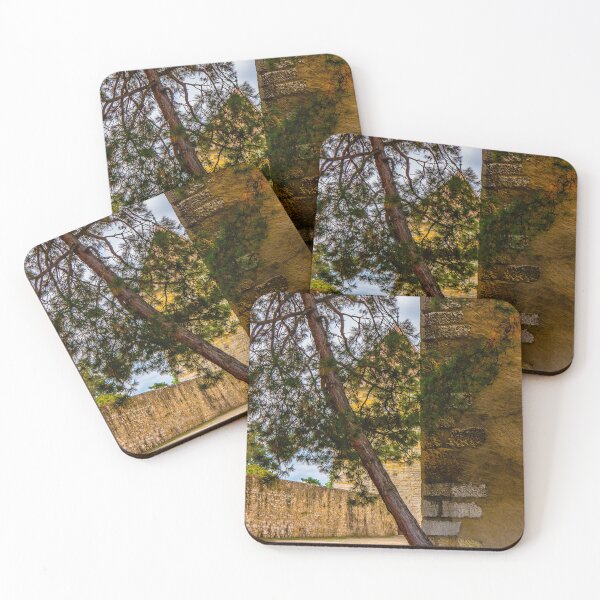 Item preview, View of the Castle and a Tree in Beautiful Old Medieval Town in a Sunny Summer Day with Blue Sky and Clouds in Annecy designed and sold by Mats Silvan.