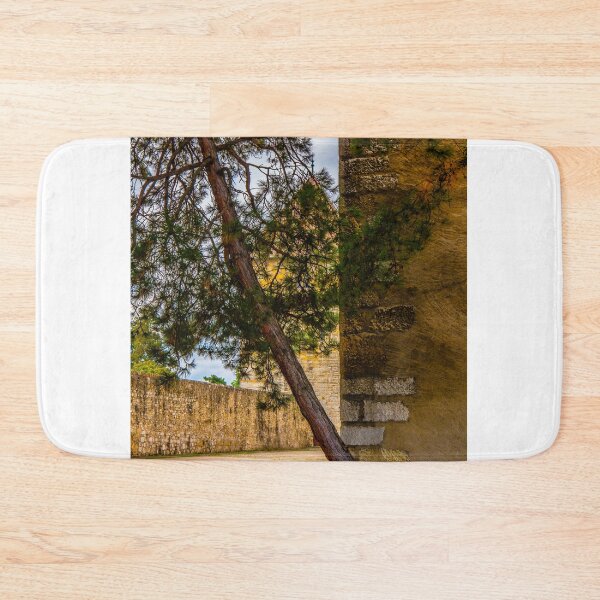 Item preview, View of the Castle and a Tree in Beautiful Old Medieval Town in a Sunny Summer Day with Blue Sky and Clouds in Annecy designed and sold by Mats Silvan.