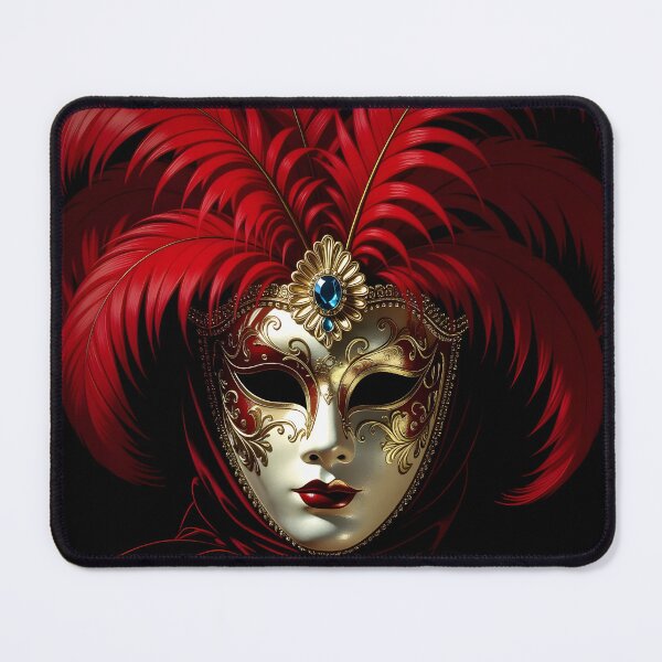 Item preview, Red sequin mask and tiara designed and sold by Marcu Ioachim.