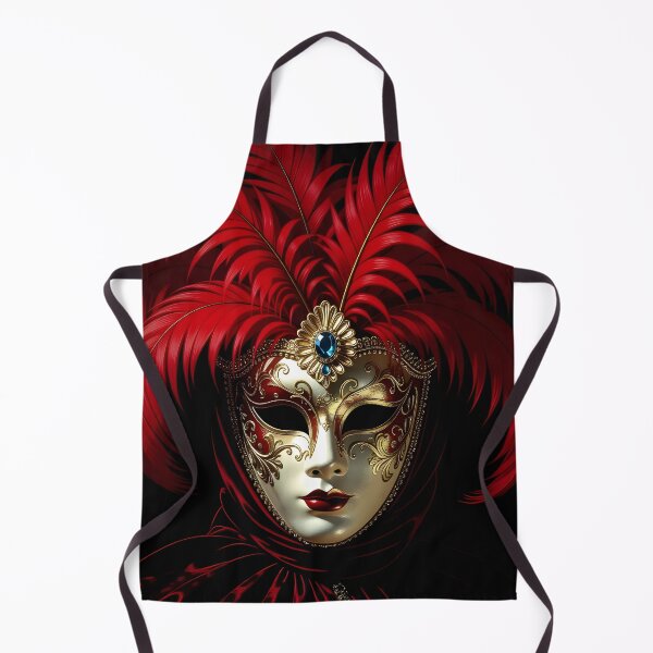 Item preview, Red sequin mask and tiara designed and sold by Marcu Ioachim.