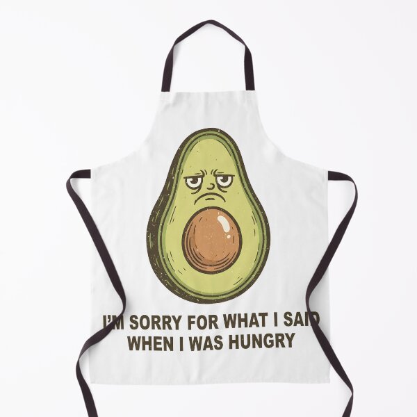 Item preview, Hungry Apology Disappointed Avocado 1950s Block Print Humor designed and sold by amzwag.