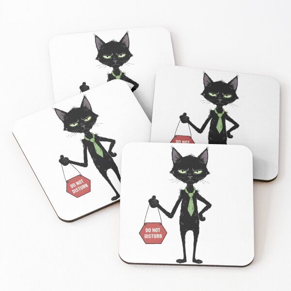 Item preview, Noir The Cat: Do Not Disturb Attitude designed and sold by MikyVeranda.