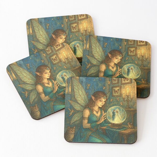 Item preview, fortune teller pixey tileartwork 2025 designed and sold by tileartwork.