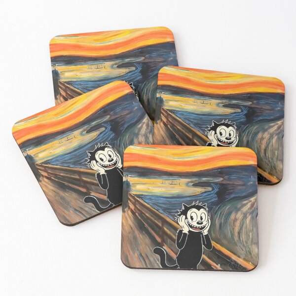 Item preview, FELIX CAT FINISHED IN MUNCH'S PAINTING designed and sold by infinitearte.