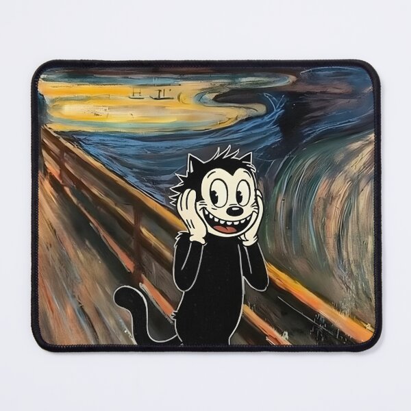 Item preview, FELIX CAT FINISHED IN MUNCH'S PAINTING designed and sold by infinitearte.