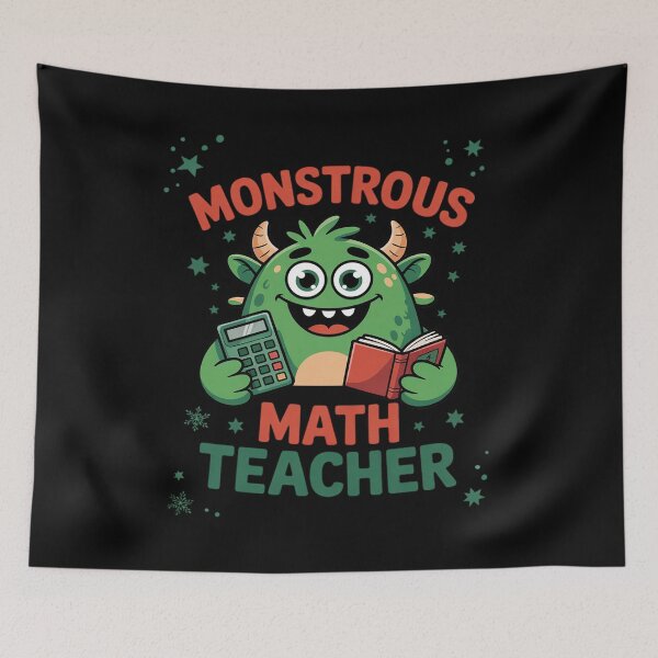 Item preview, Monstrous Math Teacher Halloween Teacher designed and sold by KotexTemu.