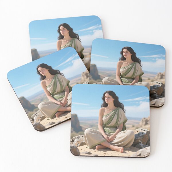 Item preview, Pretty girl chill in the cliff of the mountain  designed and sold by Lefteris Betsis.